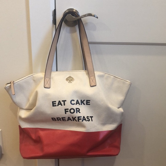 ♠️ Kate Spade Eat Cake for Breakfast Tote Shoulder Bag - Picture 14 of 14